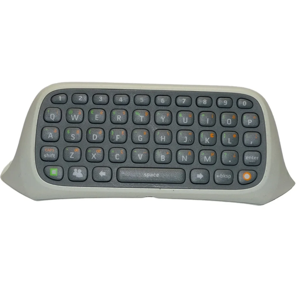 Official OEM Microsoft Xbox 360 Keyboard Chat Pad White OEM Cleaned